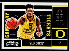 Tyler Dorsey 2017 Panini Contenders Draft Picks #24 Game Day Tickets Oregon