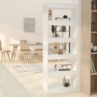 Raumteiler BüCherregal Weiß BHT 60X30X166 Cm Holzwerkstoff Standregal