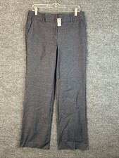 Talbots Womens Newport Pants Size 6 Blue Chambray Office Business Preppy Classic