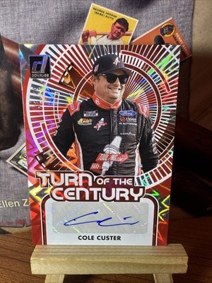 2026 Cole Custer Donruss Racing AUTO TCS-CCR Red Xplosion /49 Hot SSP!