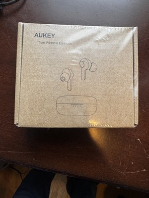Aukey True Wireless Earbuds Bluetooth In-Ear Headphones Charging Case NEW Box