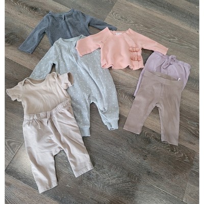 H&M Baby Clothes set of sleepers outfits pants sweater size 0-3 months #3
