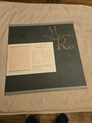 Musica Rara - Handel - Alexander Balus - Otatorio in 3 Acts 3 Records MUS 30/1/2