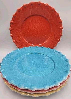 4 Vtg ANCORA Dinner Plates 11'' Made in ITALY EUC 