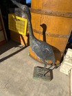Antique Old Folk Art Paper Mache Heron Crane Bird  statue 31” primitive — photo 6