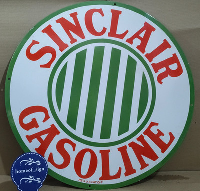 Sinclair Gasoline Porcelain Enamel Sign 30 X 30 Inches 1 sides