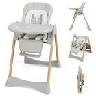 Baby High Chair, High Chairs for Babies & Toddlers with Adjustable Height Backre