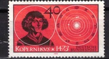 GERMANY 1973 NICHOLAUS COPERNICUS AND SOLAR SYSTEM USED