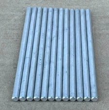 Aluminum Round Rod long Solid Lathe Bar Stock (Lot of 12)