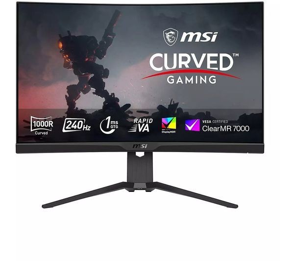 MSI MPG 275CQRXF Quad HD 27"" Curved Rapid VA LCD Gaming Monitor - Black