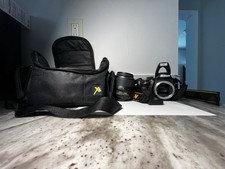 Nikon D3200 24.2MP Black DSLR w/ AF-S 18-55mm f/3.5-5.6 Lens Bag