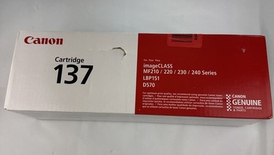 Canon Genuine Cartridge 137 Laser Printer Toner - Black BRAND NEW