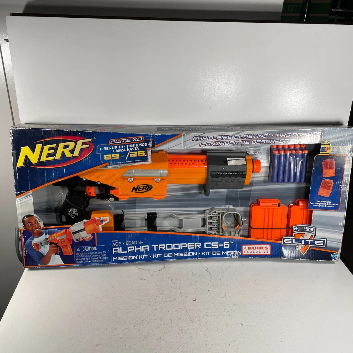 NERF N-strike Elite Orange Alpha Trooper Cs-6 Mission Kit Stock