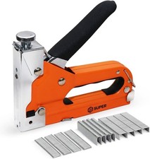 HS Super 3-in-1 Staple Gun Heavy Duty with 3000 Staples, Anti-Slip Uphosltery 0.0050 per staple