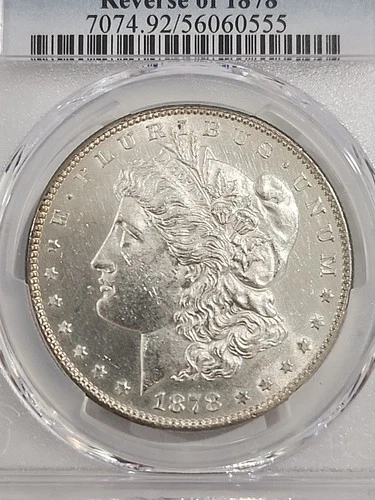 1878 7TF Rev 78 Morgan Silver Dollar Uncirculated Detail
