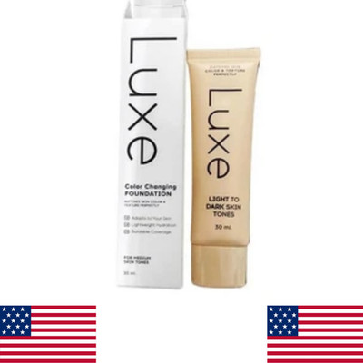 Luxe Color Changing Foundation,Instantly Adapts to Your Skin Tone - Medium 30ml