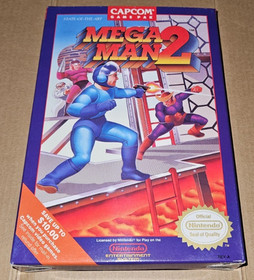 NES Mega Man 2 CIB Complete In Box Nintendo Entertainment System Capcom Oval