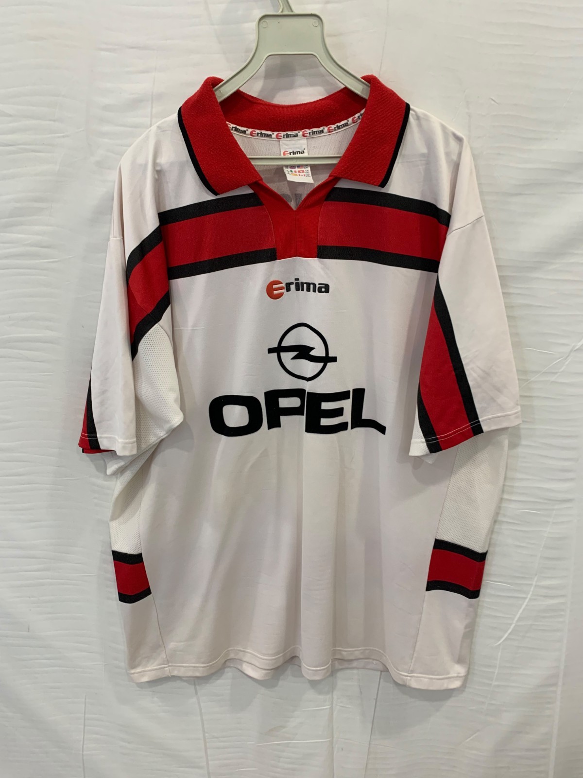 Vtg Erima Greifswalder SSV Soccer Jersey Mens L/XL White Opel Sponsor 90s #6#244