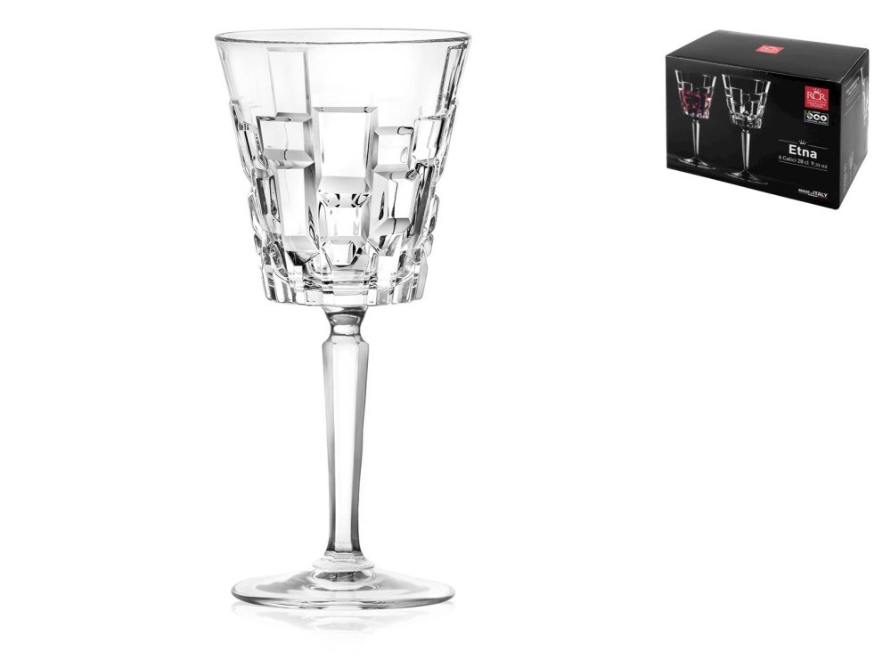 Set Rcr Etna 6 Glass Water Goblets 28 cl