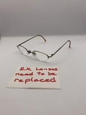 Laura Ashley Eyeglasses Eve 47-18-135 Antique Bronze Oval Metal Frame