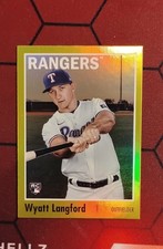 2024 Topps Archives - 1970 Topps Wyatt Langford #199 Yellow Foilboard (RC)