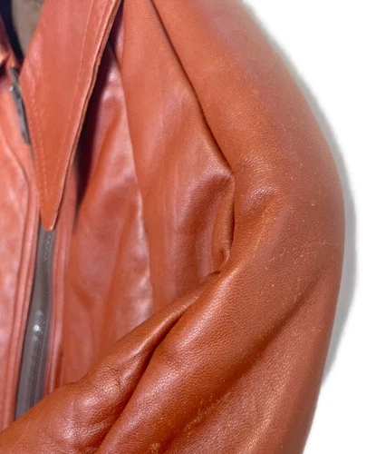 LESUEDE Suede Leather Jacket Genuine Leather Men's Size 38/97cm Brown image 5