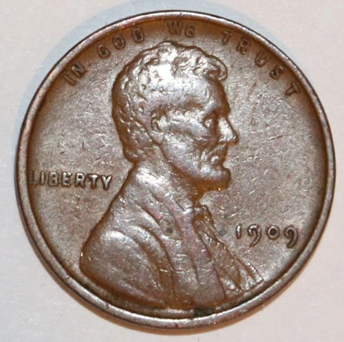 1909 VDB Lincoln Wheat Cent - Extra Fine - Brown - #1043DL FREE SHIPPING