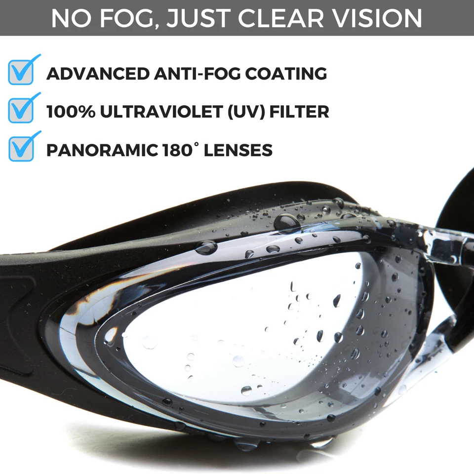 O Nation Clear Comfortable Swimming Goggles with UV- Anti-Fog Swim Glasses   - Image 4 of 4