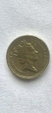 Rare 1997 1 Pound Coin Queen Elizabeth Three Lions DÉÇUS ET TUTAMEN 1997 V/G