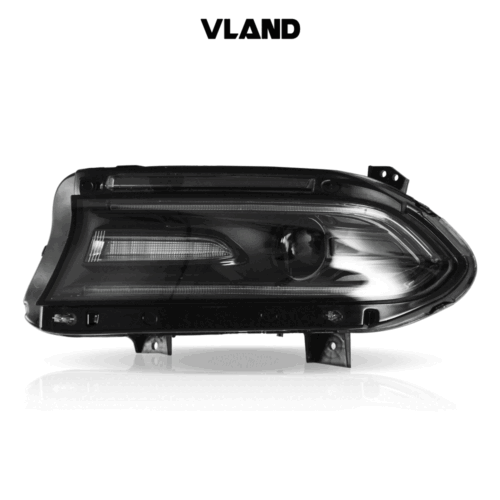 VLAND Dual Beam LED Headlights For Dodge Charger 2015-2022 Front Lamps Assembly - Picture 2 of 14