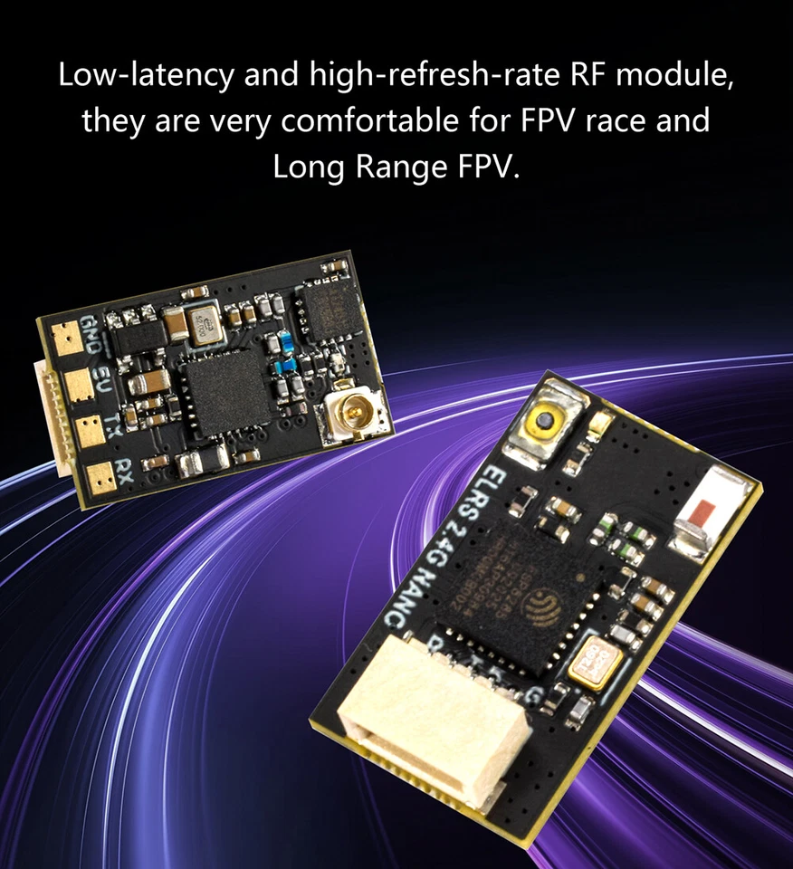 9IMOD 2,4GHz Empfänger ELRS Empfänger 2,4 GHz T Antenne Empfänger für FPV Drone - Bild 3 von 4
