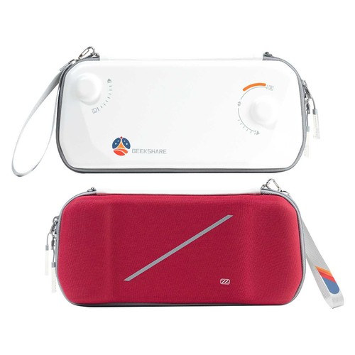 Funda de transporte de aire GeekShare para bolsa de almacenamiento de viaje Rog Ally carcasa rígida PU blanca - Imagen 8 de 8