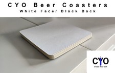 Drinks Coasters BLANK Create Your Own Cardboard 100mm x 100mm x 1.5mm Kids  DIY