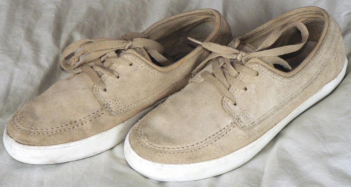 CONVERSE ALL STAR SEA STAR LS OX Unisex Size M6.5 W8 Tan Suede Deck Shoes EUC