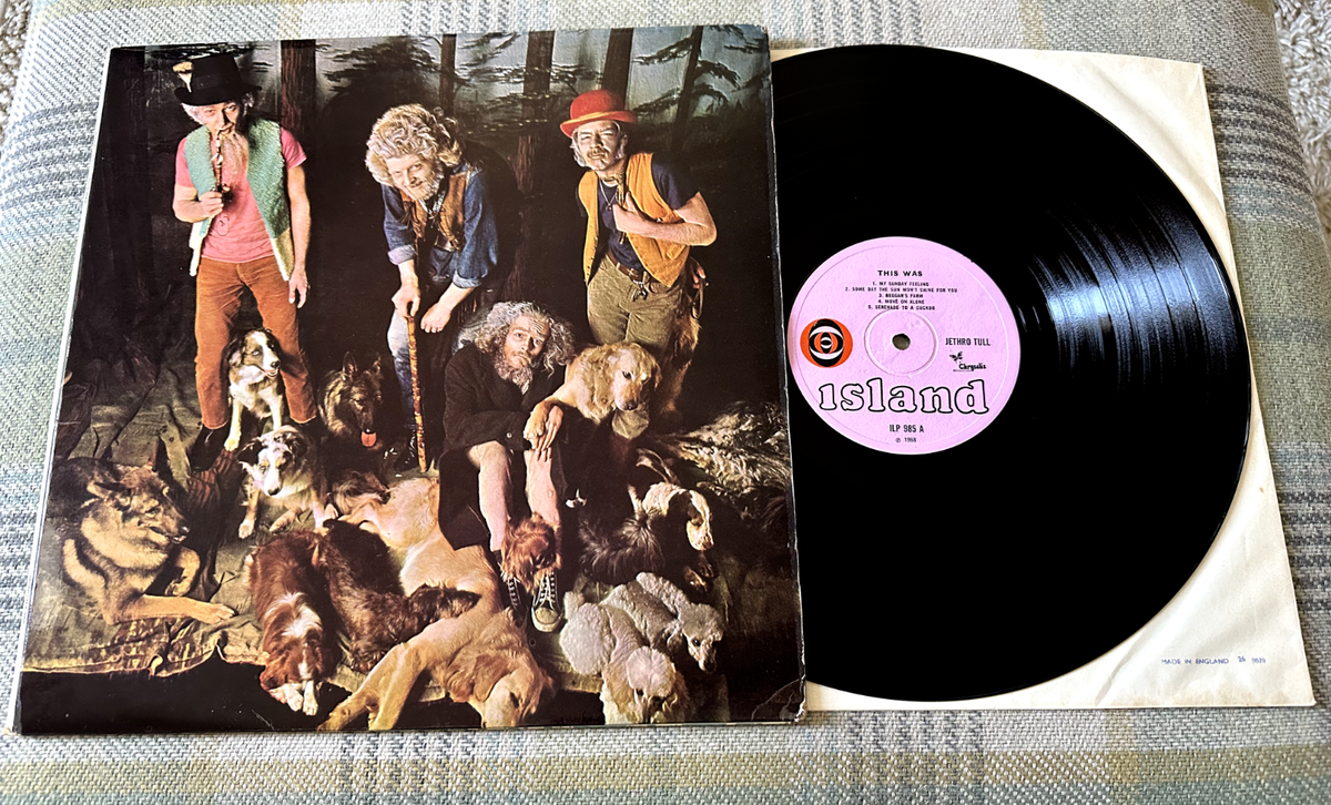 JETHRO TULL THIS WAS RARE UK 1968 PINK ISLAND BULLSEYE MONO 1st 