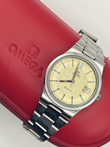 Vintage Omega Geneve, Oak Dial, Automatic, W/Date, Original Steel Bracelet-1960s - Picture 21 of 21