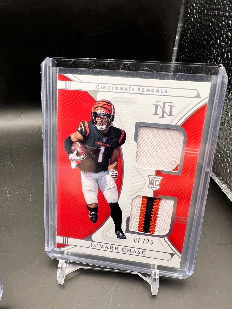 2021    Panini National Treasures Ja'Marr Chase    Dual Patch Rookie