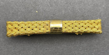Vintage Woven Gold Metal Hair Barrette Made in France