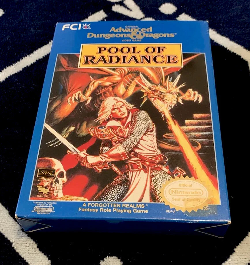 Advanced Dungeons & Dragons: Pool of Radiance NR MINT Nintendo NES CIB - Image 2 of 4