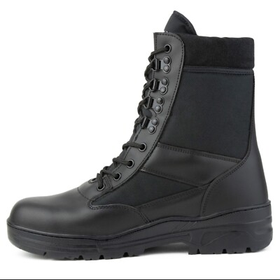 即日発送　Shadow Military Boots 26センチ BLACK LEATHER ARMY COMBAT BOOTS - Tactical Cadet Security Military