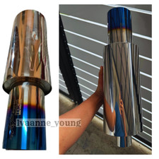 COMBO 2X PCS HKS HI-POWER UNIVERSEL SILENCIEUX D'ÉCHAPPEMENT TITANE en 2 sort...