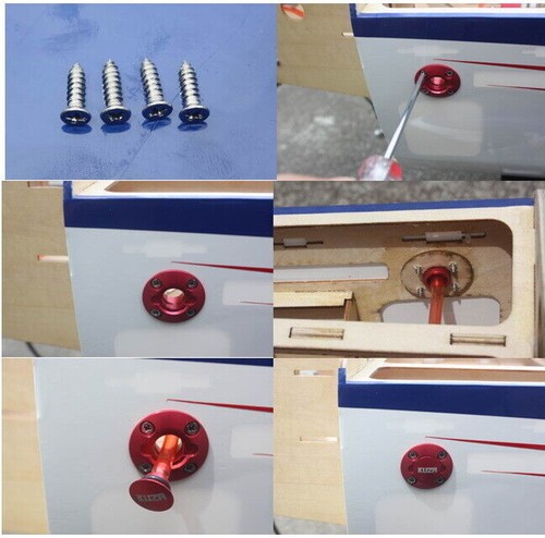 1/2/4PCS CNC Punto di Riempimento Carburante Spina Magnetica Porta Magnetica per RC Aereo Barca - Foto 10 di 19