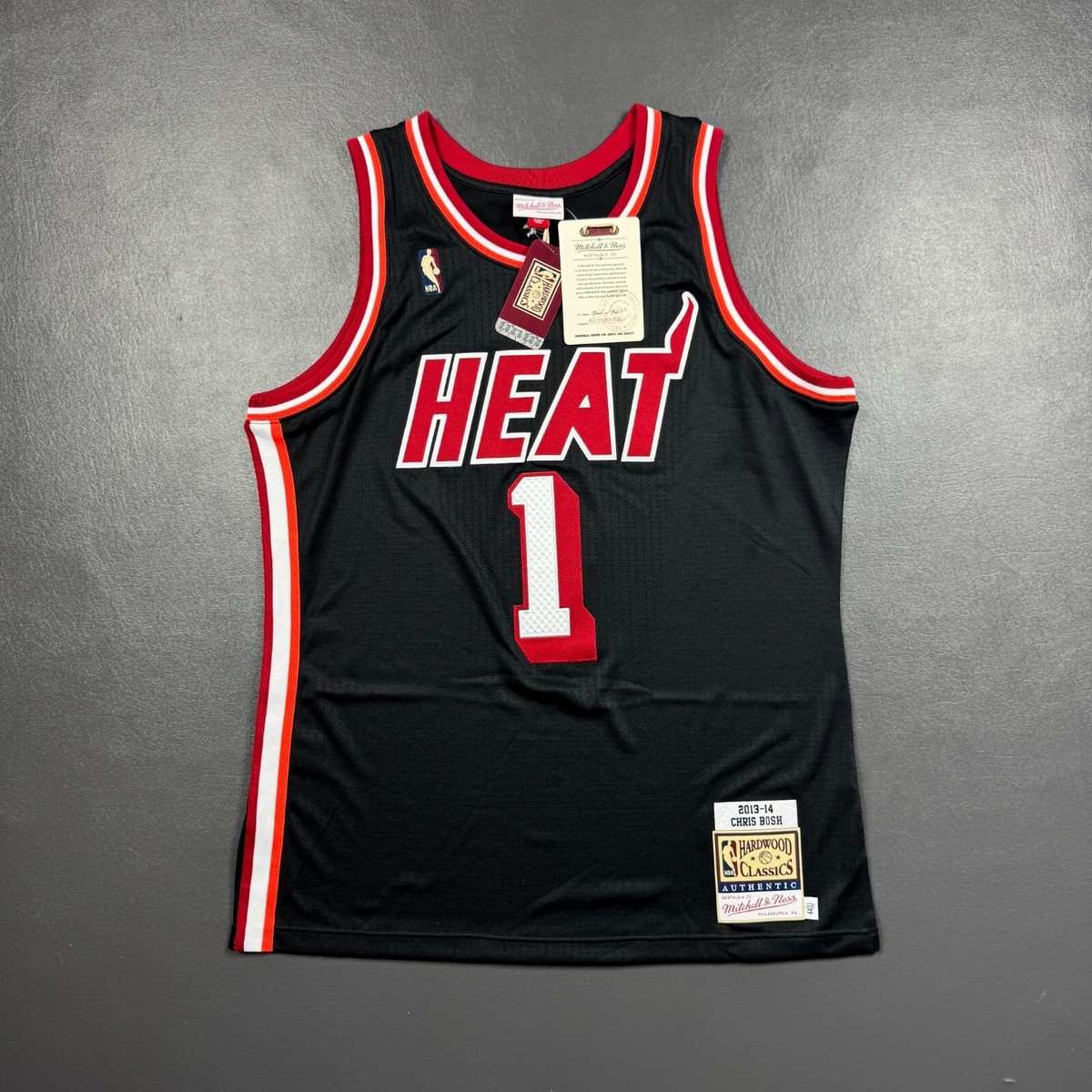 Chris Bosh Miami 14 Jersey 100% Authentic Chris Bosh Mitchell Ness