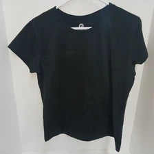 Can-Am OEM Plain Jane Black High Quality Tee - Teen Girls Size Large **EUC**