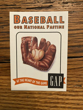 RARE Complete 10 Card Set of "Baseball Our National Pastime" Promotional Cards