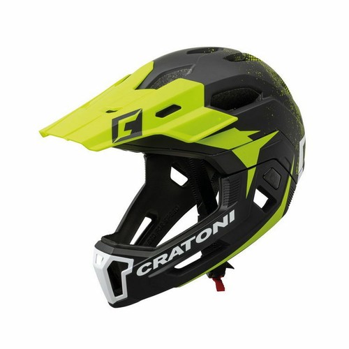 casco integrale con mentoniera staccabile c-maniac 2.0 mx lime Cratoni bici  | eBay