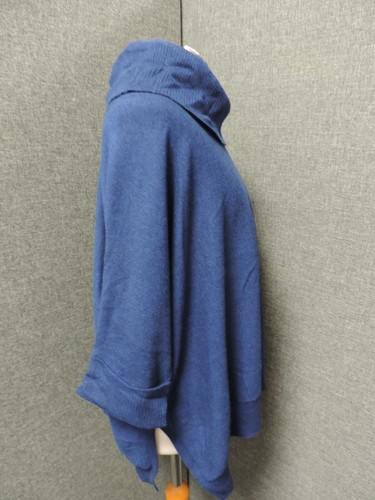 Pure Collection Cashmere Oversized Poncho Blue UK S RRP £229 Ln041 ii 04 - Picture 3 of 6