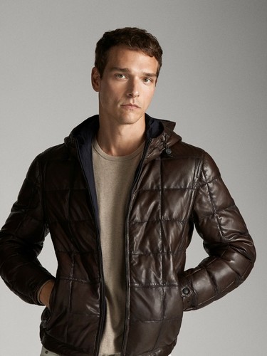 massimo dutti nappa leather jacket 