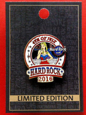 HRC Hard Rock Cafe Berlin 4th of July 2016 Girl 3D LE150 new