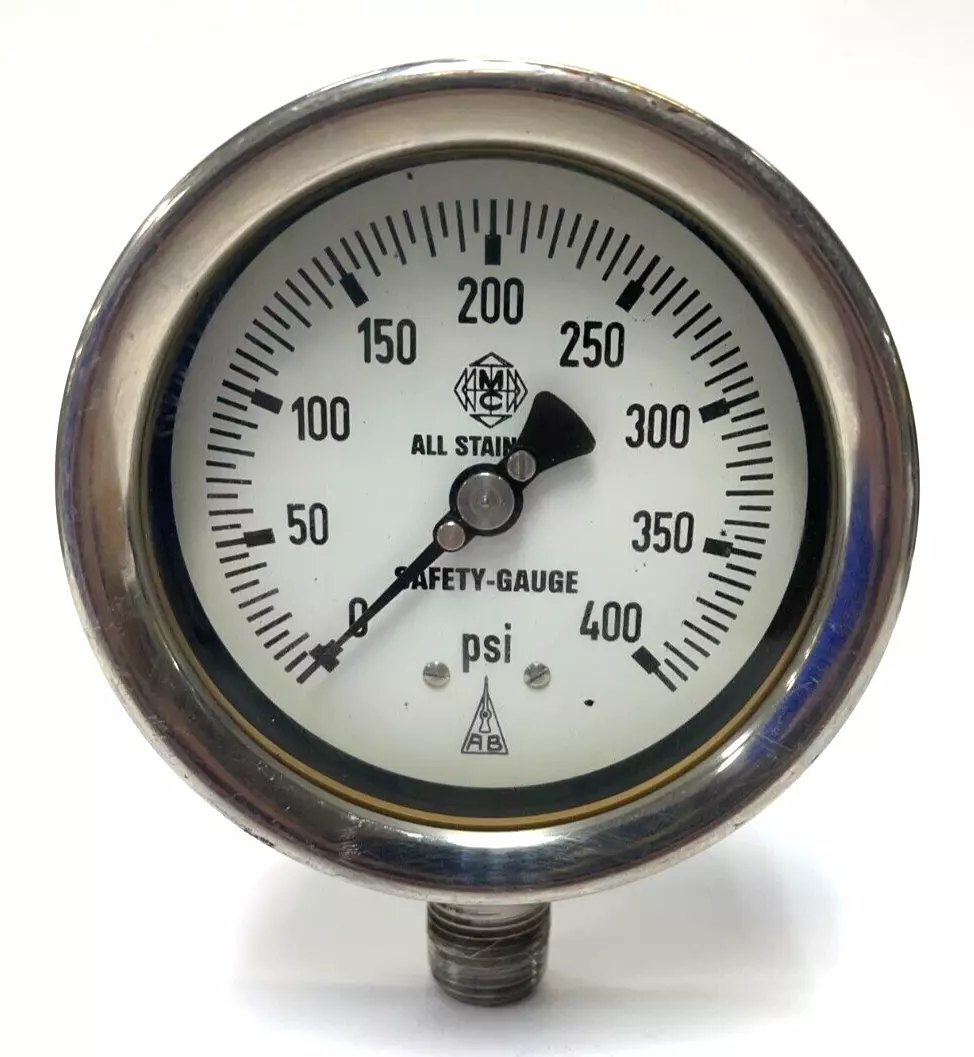 MCDANIEL CONTROLS PRESSURE GAUGE 3 4